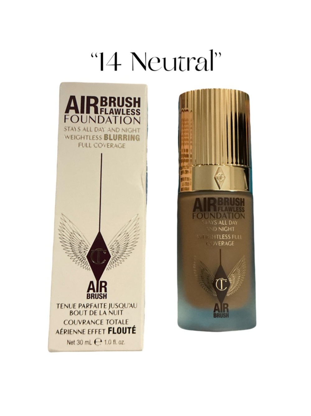 Charlotte Tilbury Air Brush Flawless Foundation “14 Neutral”